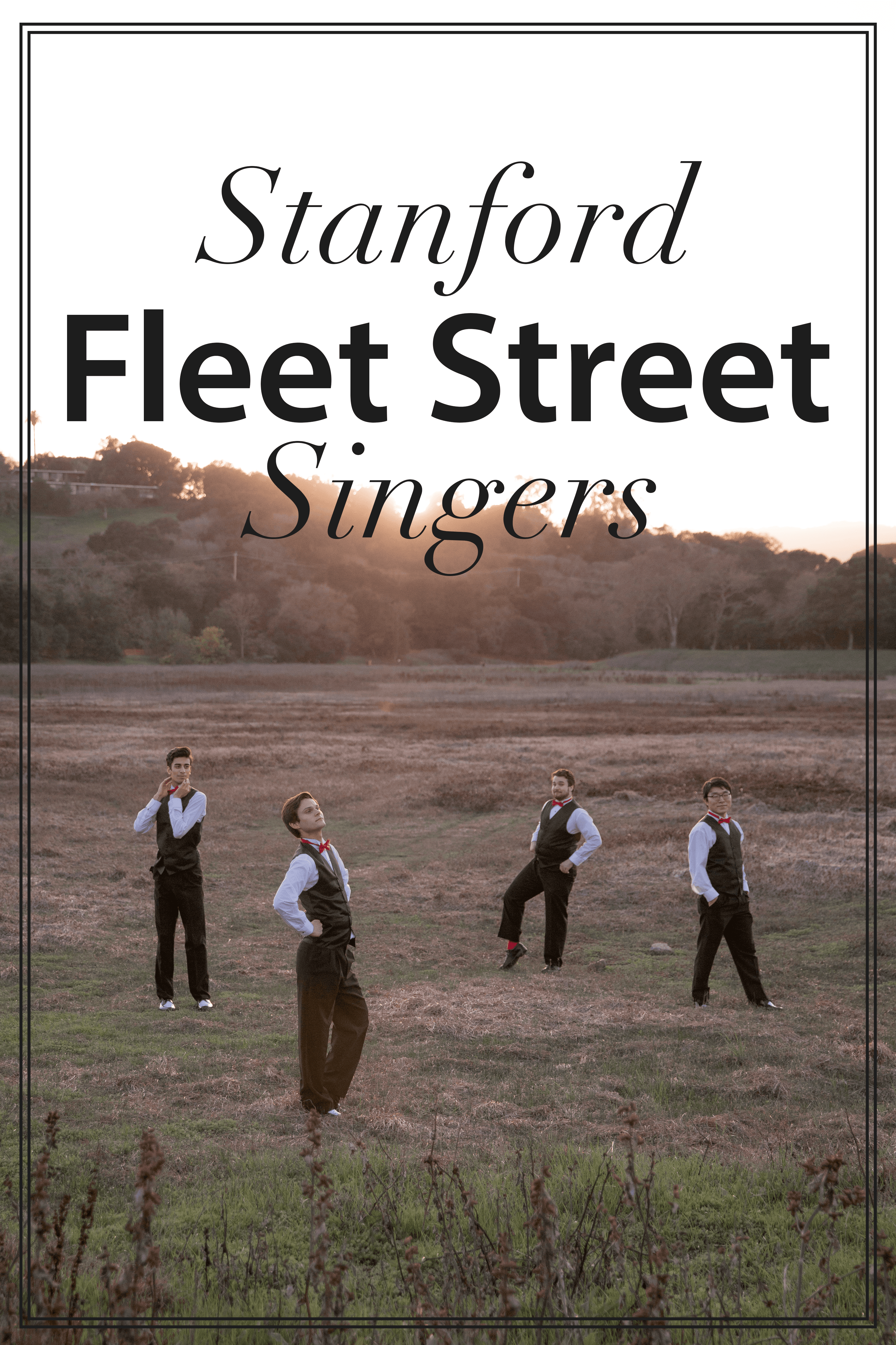 Fleet Street Singers winter concert poster - Warm your heart with our harmonies