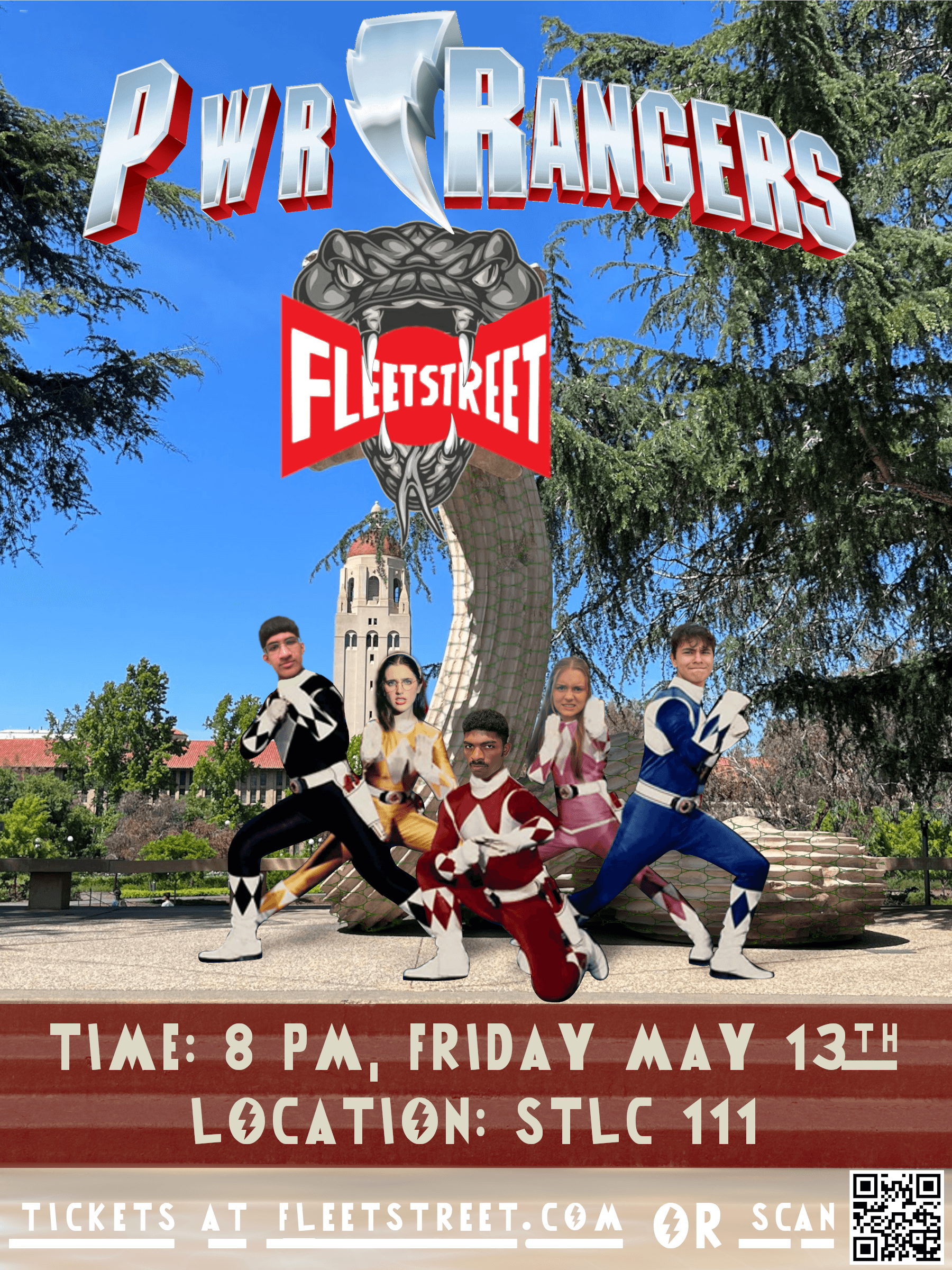 Fleet Street presents PWR Rangers - An epic a cappella adventure at Stanford