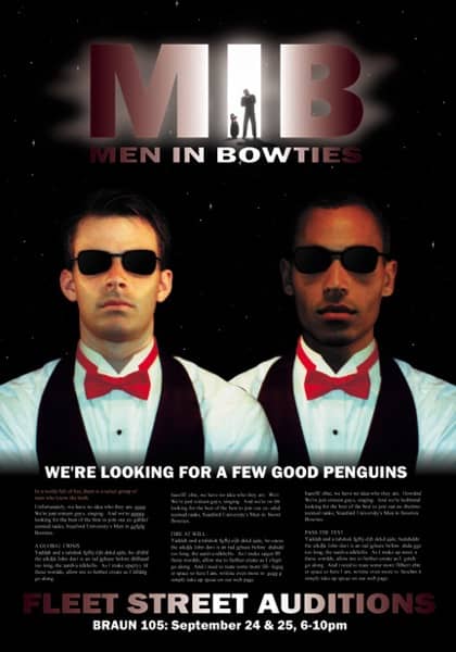 Join the Fleet Street Singers! Fall 1997 audition announcement for new members
