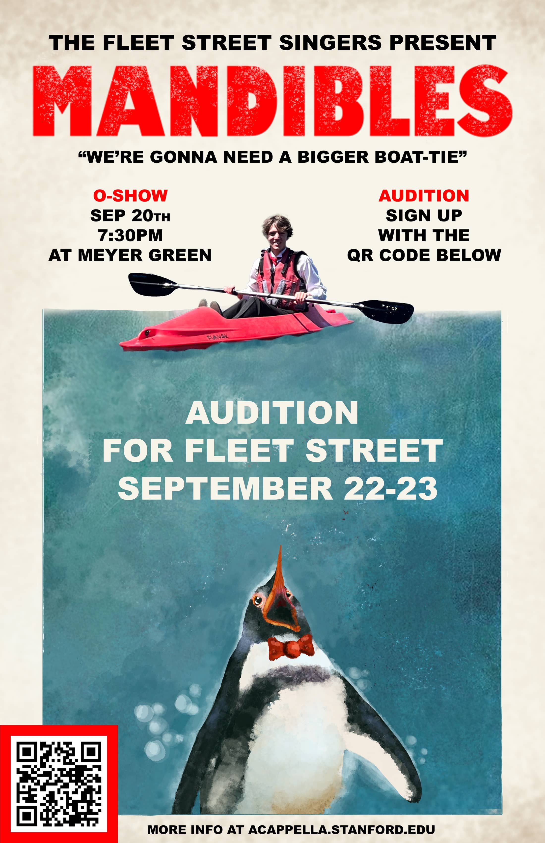 Fleet Street O-Show 2025 Poster - Mandibles - We're going to need a bigger boat tie