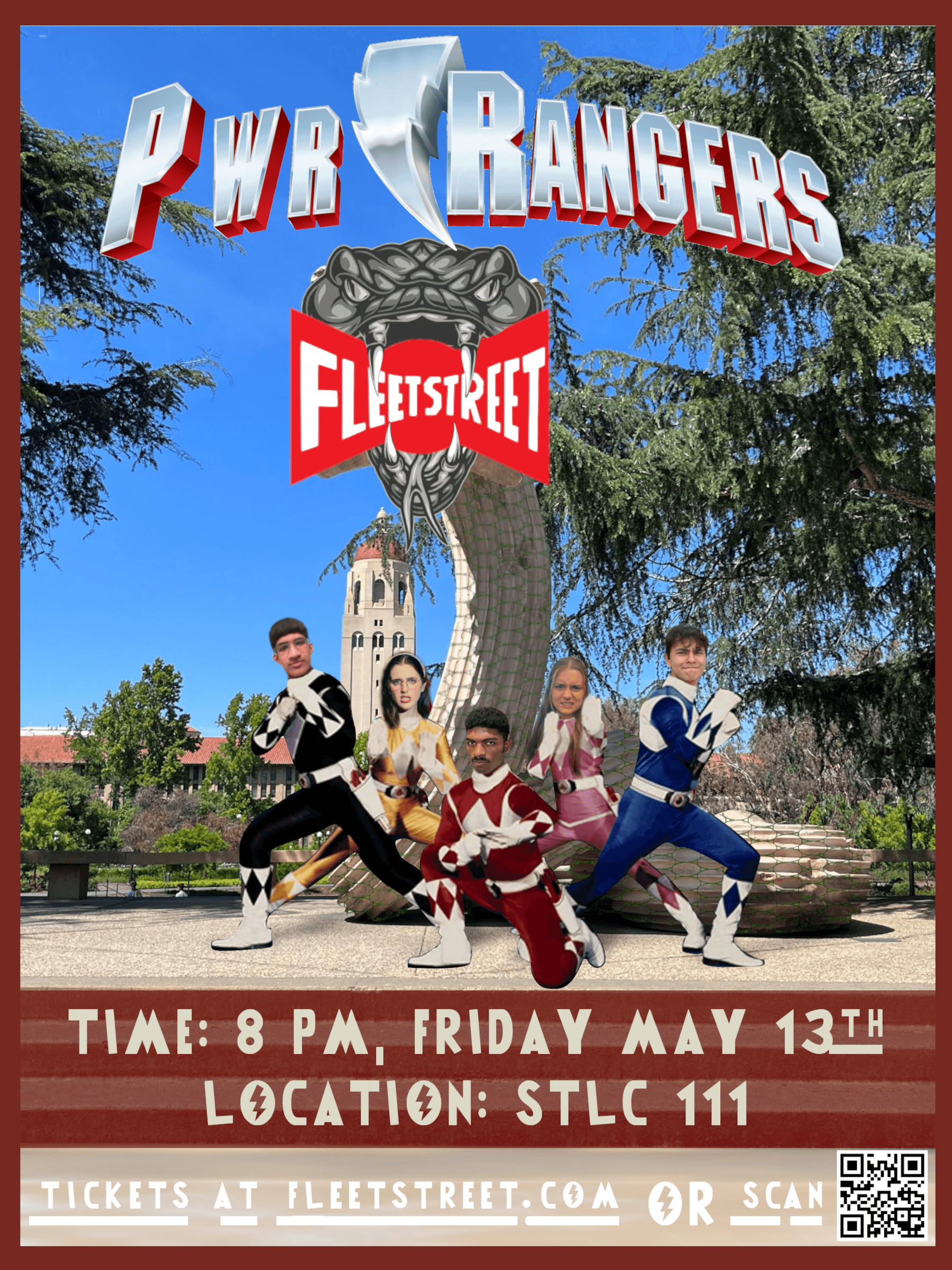Fleet Street Spring Show 2022 Poster - PWR Rangers