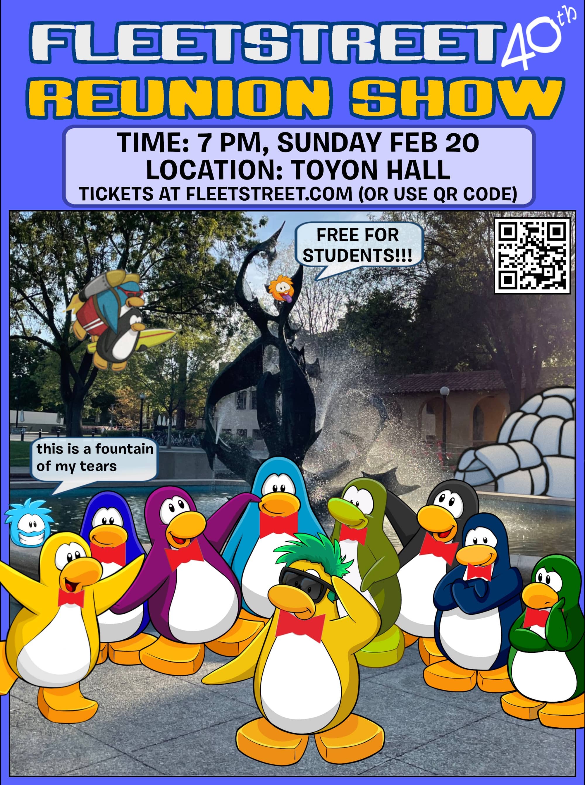 Fleet Street 40th Reunion Poster